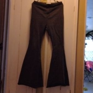 Free people black flare bell bottoms goth